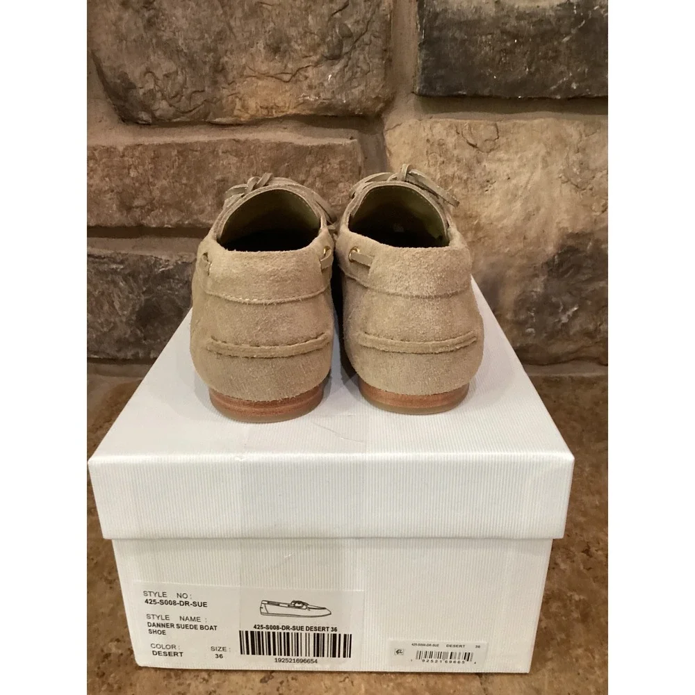 SIMKHAI Danner Suede Boat Shoes Desert Tan Loafers Size 36 US 5.5 NEW